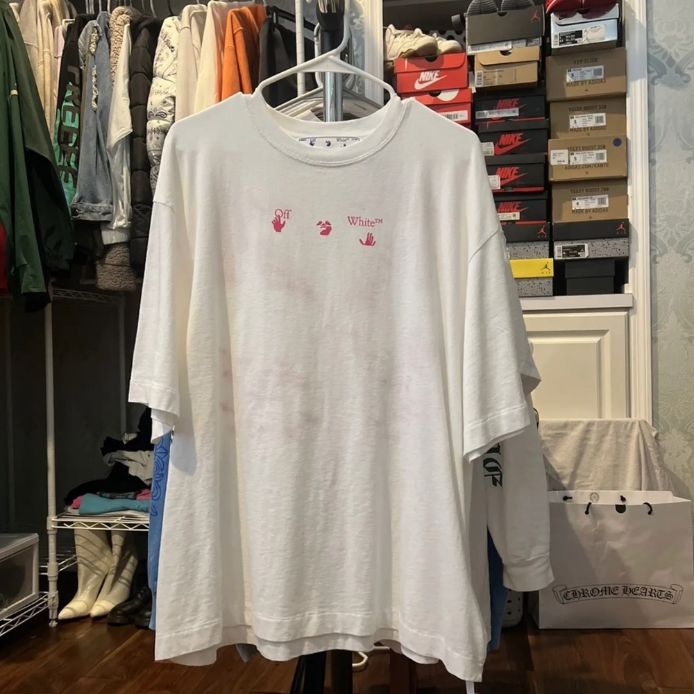 Off-White Paint Splatter Logo T-Shirt